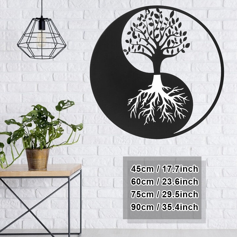 levensboom wall metal art ronde sculptuur home decor