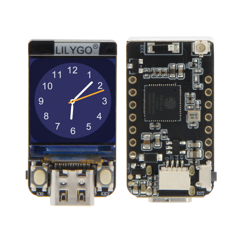 lilygo® t-qt pro esp32 s3fn4r2 s3fn8 gc9107 0.85 inch lcd display module development board wifi bluetooth full color 128*128p display screen