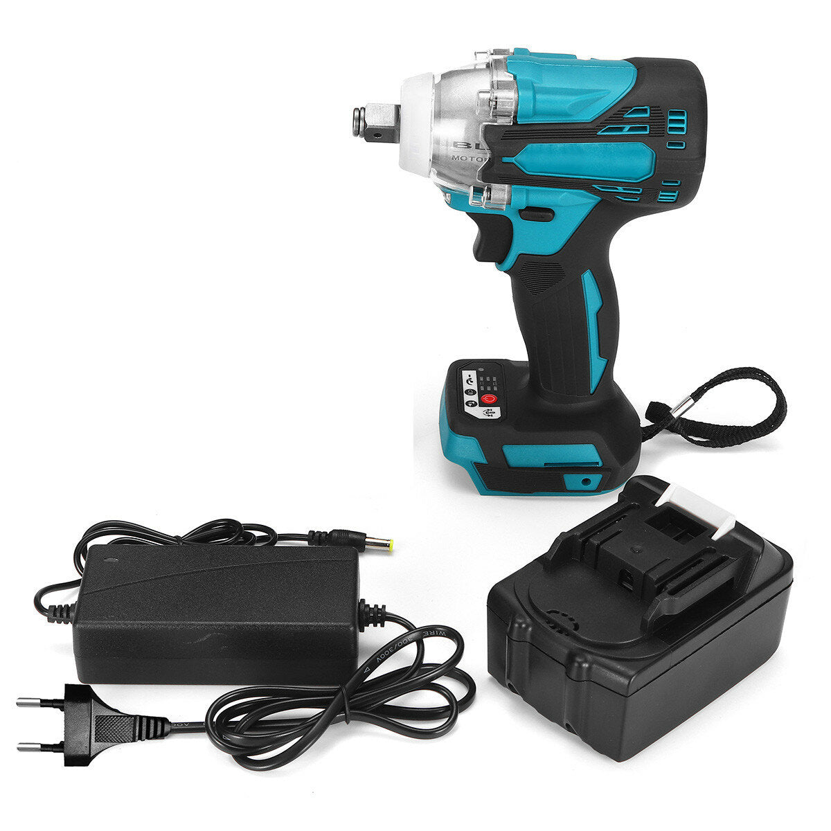2in1 18v 588n.m. li-ion borstelloze draadloze elektrische 1/2 sleutel 1/4 schroevendraaier boor