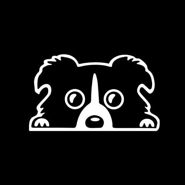14x8cm car lovely pet dog sticker grappig decal auto bumper window body decal