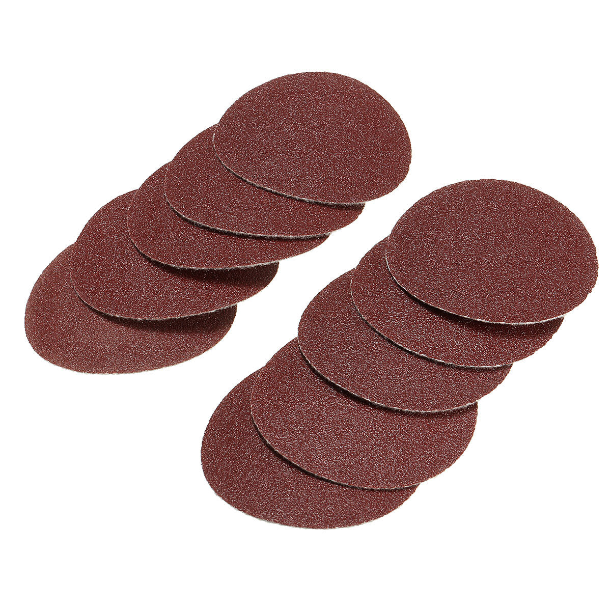 60 stuks 3 inch 60/80/120 grit schuurpapier met 75mm handpolijstpad voor polijsten schuurgereedschap