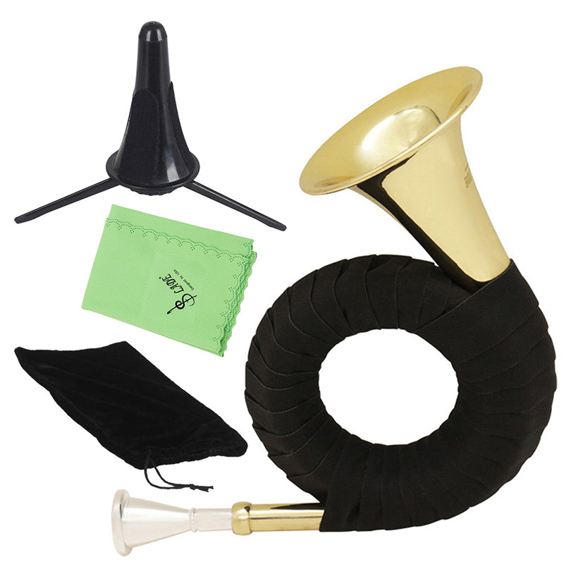 gouden koperen trompet bugel muziekinstrument bb sleutel ronde buis trompet accessoires set