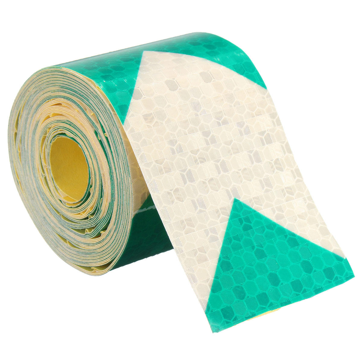 5m x 50mm stripe veiligheid reflectieve zelfklevende waarschuwing tape sticker