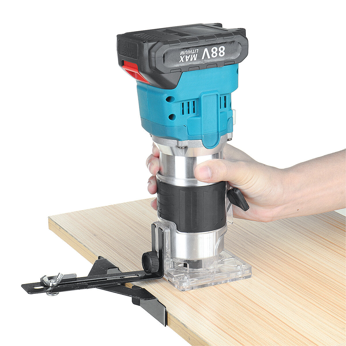 30000rpm 1000w draadloze borstelloze elektrische trimmer 6 snelheden houttrimmer router met 1/2 stuks batterij