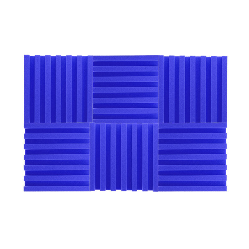 6 stuks akoestische wandpanelen tegels studio geluiddempende isolatie schuimrubberen pads