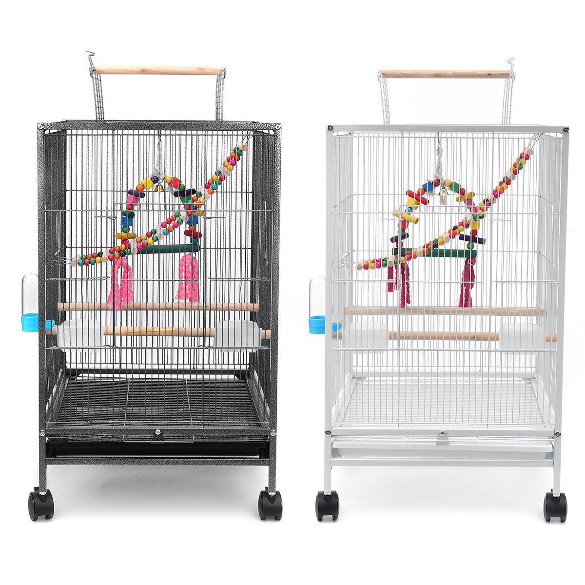 vogelkooi 45.6x45.6x86 cm voor valkparkieten afrikaanse grijze quaker zon parkieten groene wang conures duiven papegaai