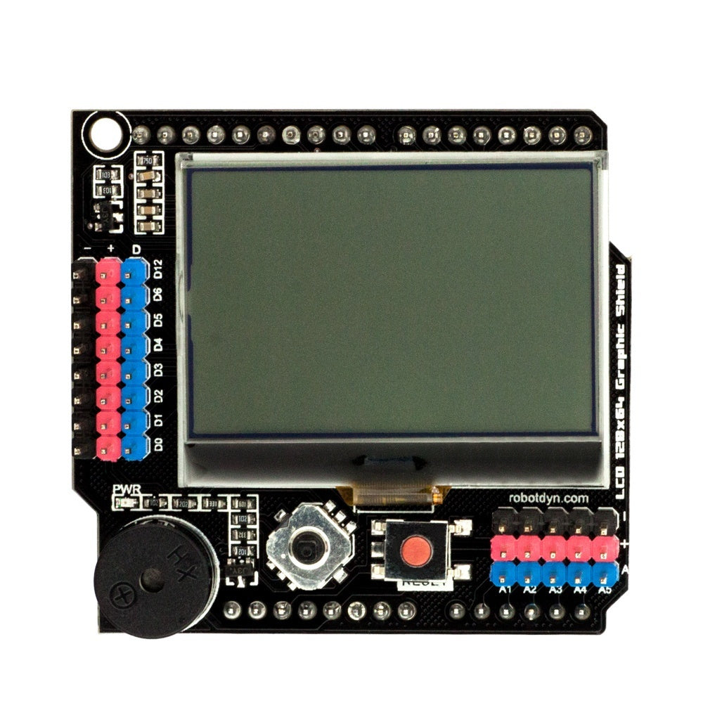 grafische lcd 128x64 display board buzzer shield