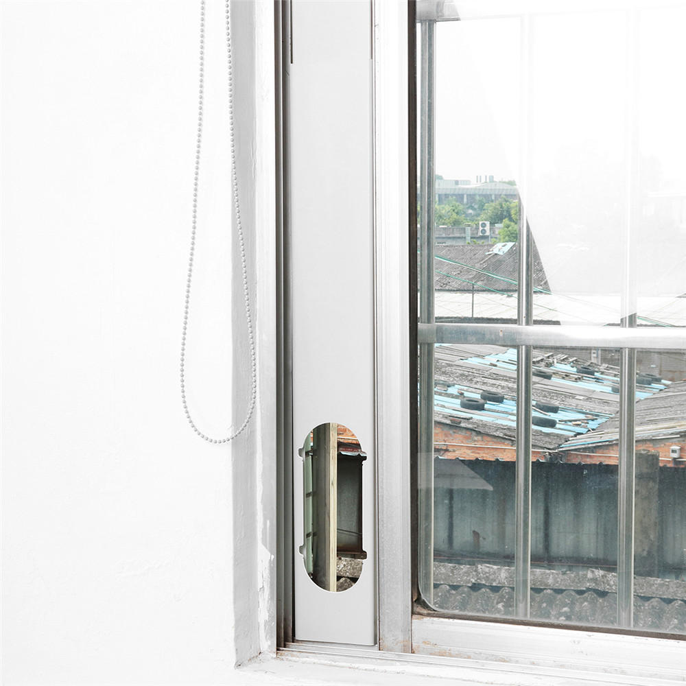 3 stuks 1.9 m verstelbare venster slide kit plaat airconditioner windscherm voor draagbare airconditioner