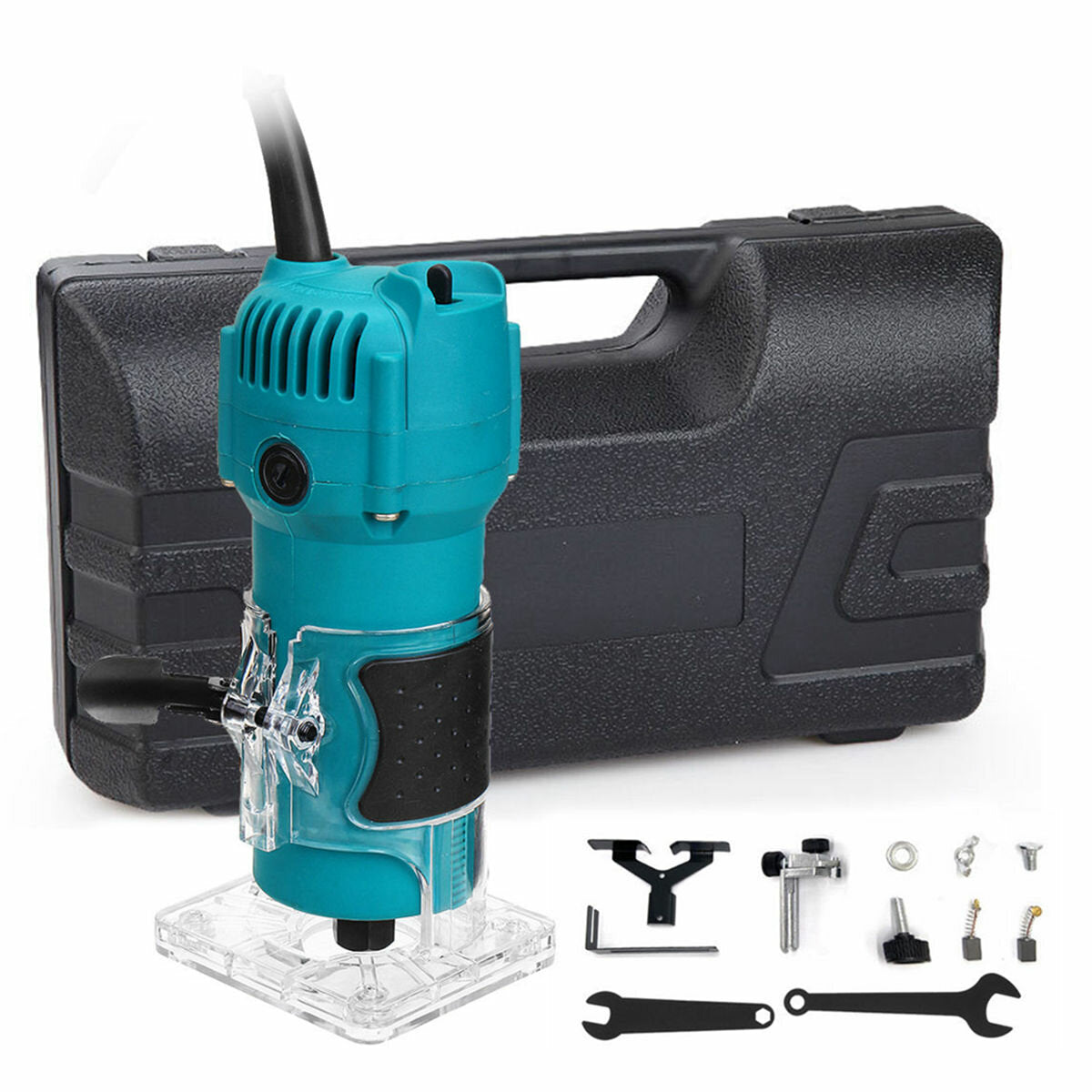 110 v/220 v 30000 rpm elektrische hand trimmer router 6.35mm hout laminaat palm schrijnwerkers werken snijmachine