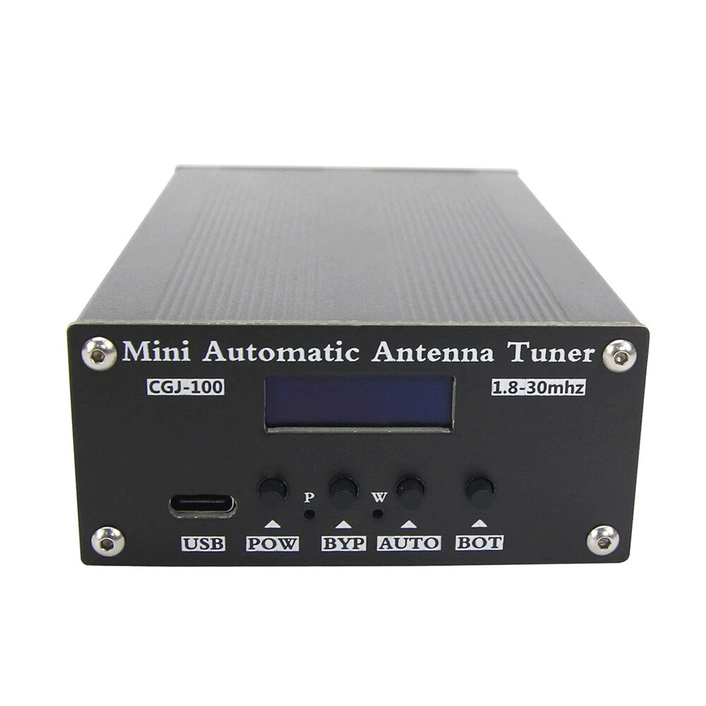 atu100 automatische antenne tuner 100 w 1.8-55 mhz / 1.8-30 mhz met batterij binnen gemonteerd voor 5-100 w kortegolf radio stations