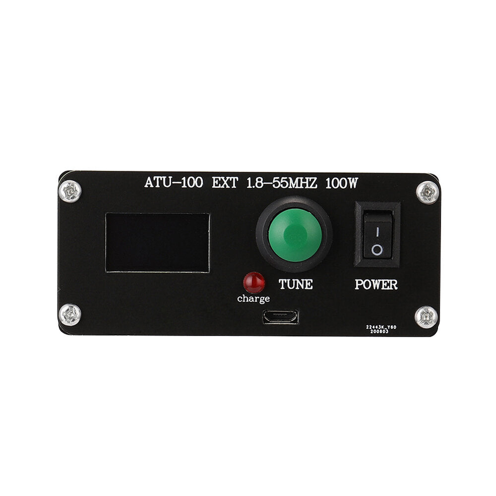 atu-100 1.8-55mhz 100w metalen accessoires gemonteerde mini automatische antenne tuner kortegolf met case tool