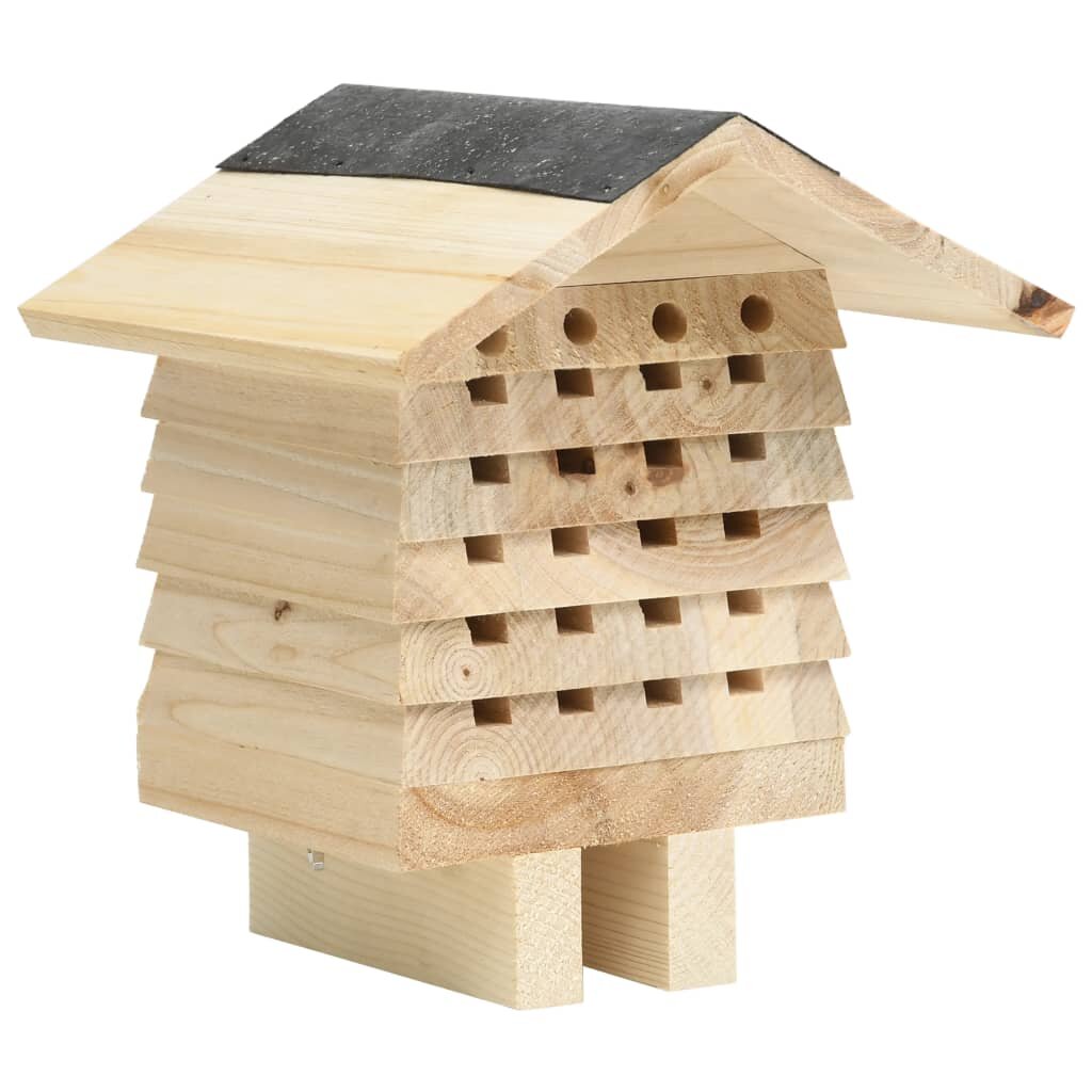 bijenhotel 22x20x20 cm vurenhout