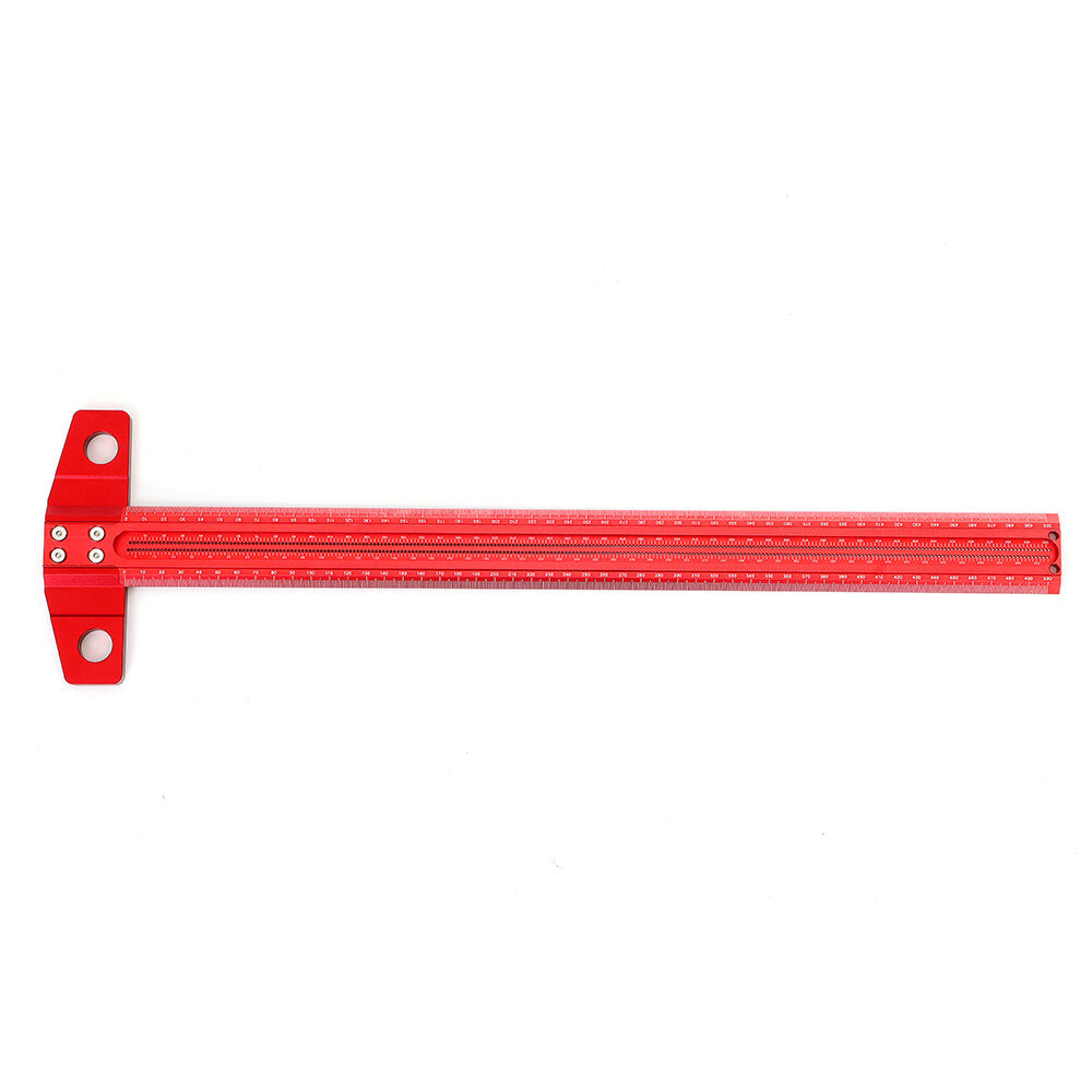 300/400/500 / 600mm houtbewerkingslijn kraspen t-type liniaal 1 mm gat gekruiste liniaal aluminiumlegering markeringsmeter