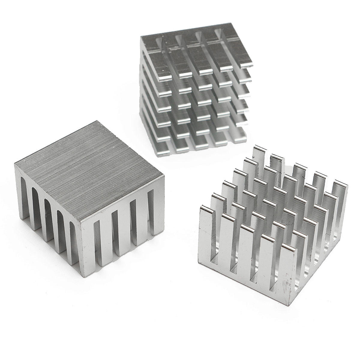 20 stuks 20x20x15mm dhz cpu ic chip koellichaam geëxtrudeerde koeler aluminium koellichaam