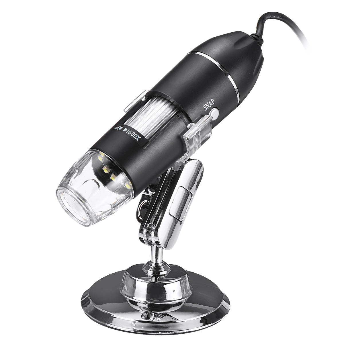 500x/1000x/1600x 2mp handheld digitale microscoop vergrootglas camera met 8leds en staande microscoop