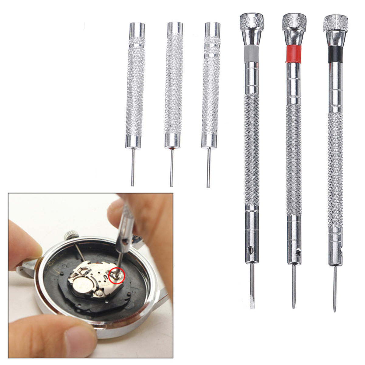 147 stuks horloge reparatie tools kit horlogemaker achterkant opener spring pin bars remover: