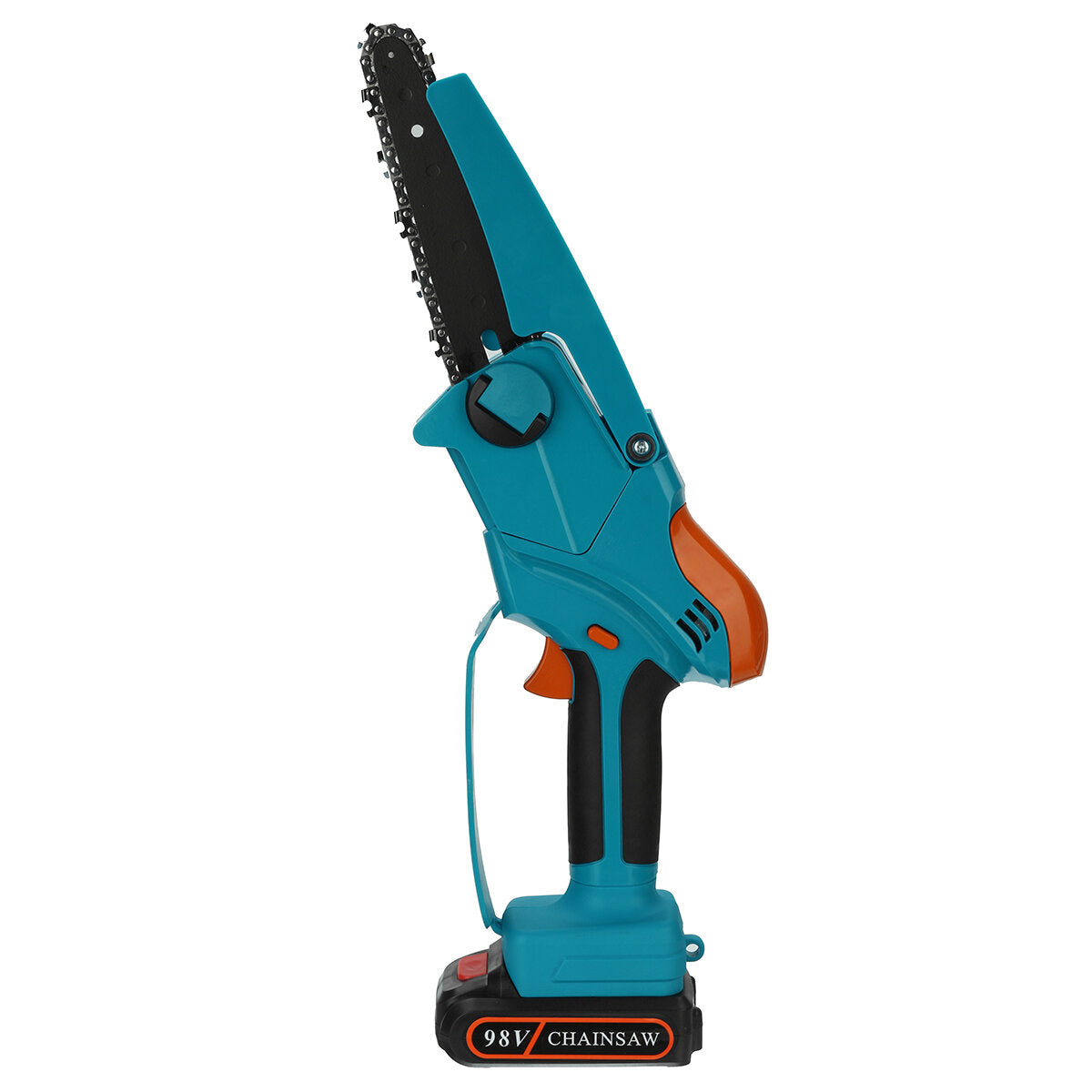 98vf 6 inch draagbare elektrische zaag snoeien kettingzaag oplaadbare houtbewerking power tools hout cutter w/1/2 batterij eu plug