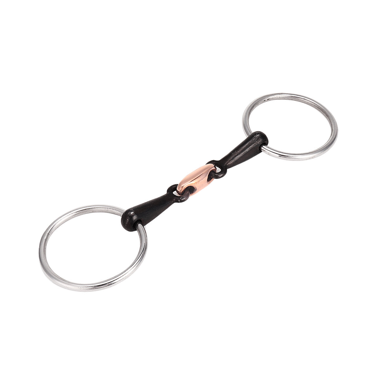 105/115/125 mm roestvrijstalen paardenmondring met enkel bit. paardensporttrens