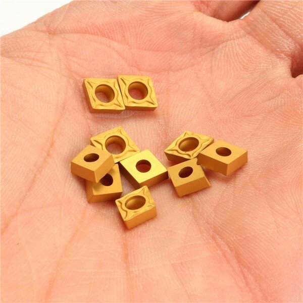 10 stuks ccmt060204-hm ybc251 carbide insert titanium coated carbide cutter