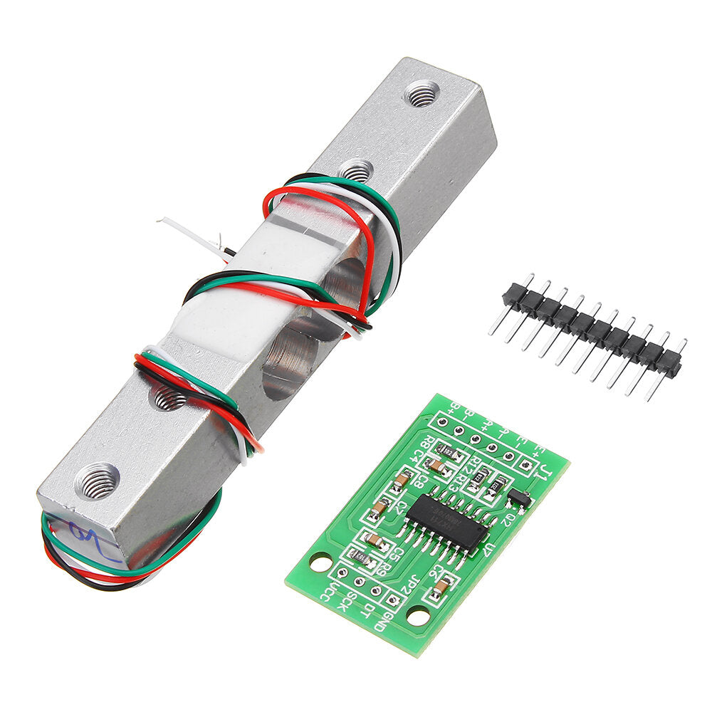 hx711 24bit ad module + 1 kg aluminium weegschaal weegsensor schakelaar load cell kit