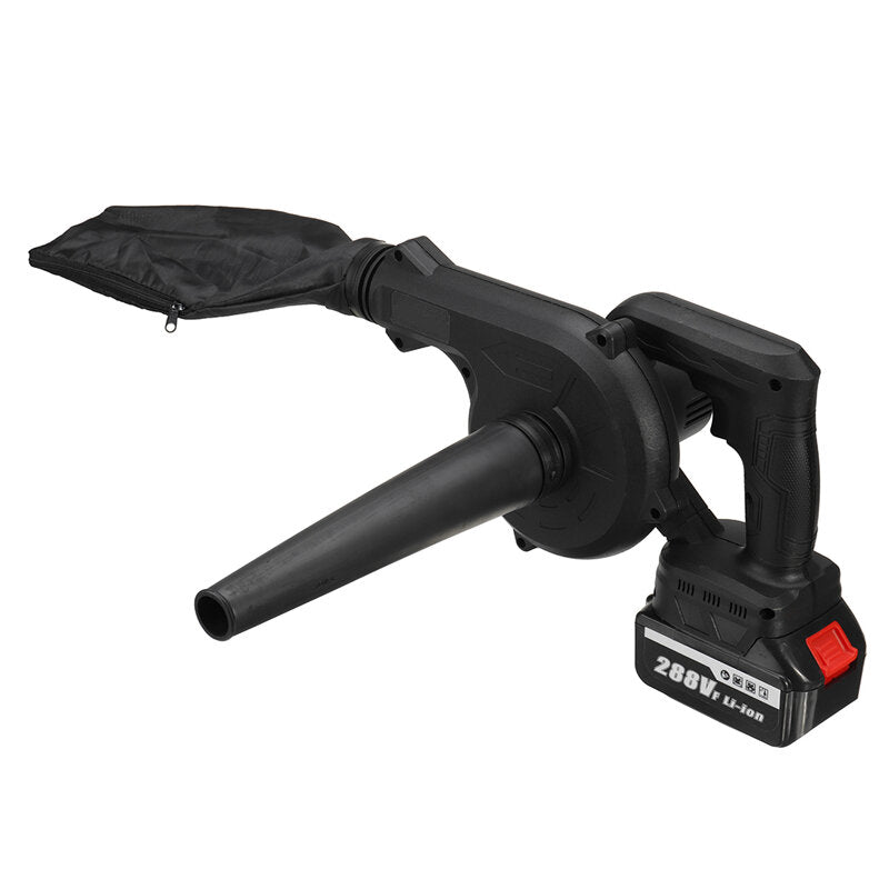 2-in-1880 w oplaadbare lithium batterij luchtblazer draadloze elektrische luchtblazer met 1/2 stuks batterij handheld blower machines reiniging voor makita 18 v batterij