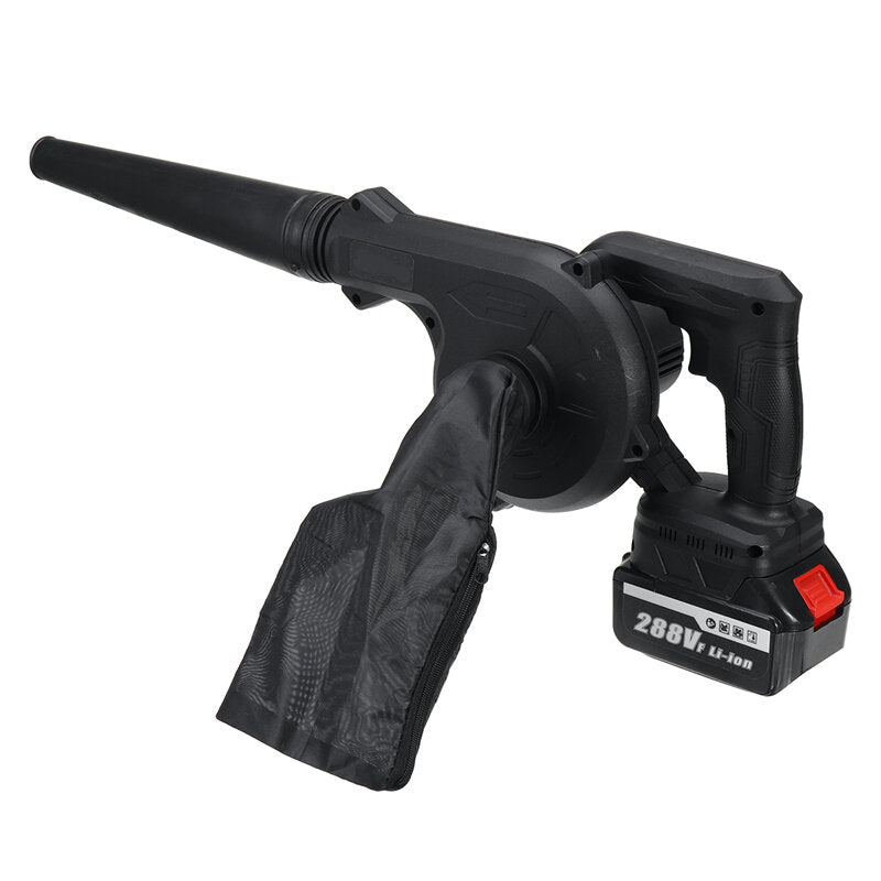 2-in-1880 w oplaadbare lithium batterij luchtblazer draadloze elektrische luchtblazer met 1/2 stuks batterij handheld blower machines reiniging voor makita 18 v batterij