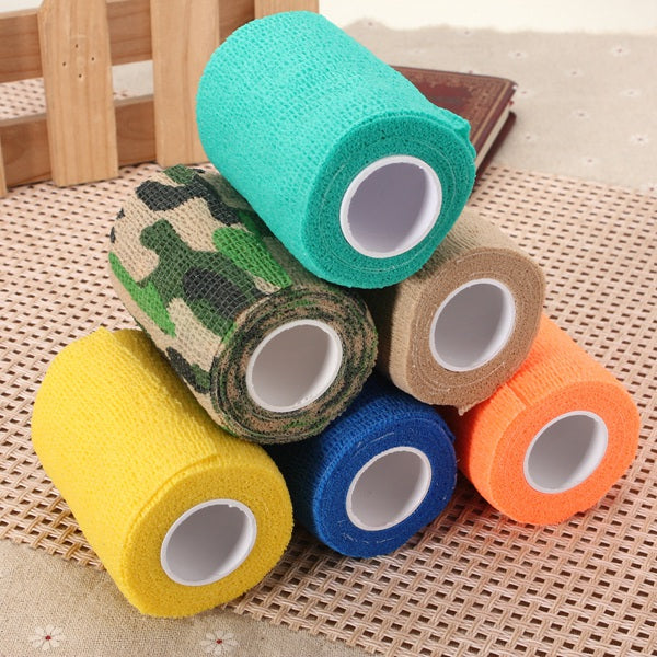 multicolor ourdoor sports zelfklevende elastische gauze tape care bandage