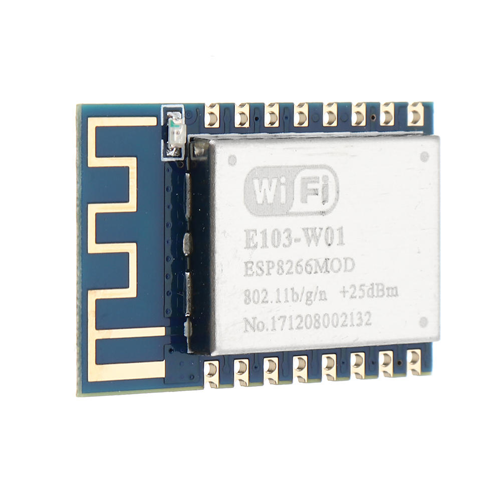 e103-w01 wifi esp8266ex 2.4 ghz 100 mw pcb-antenne iot uhf draadloze transceiver esp8266 zender en ontvanger rf module