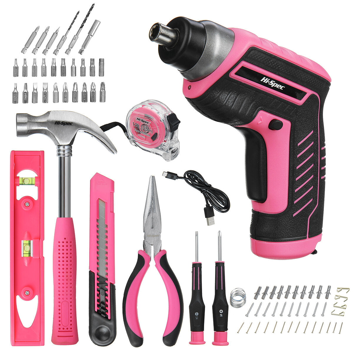 dc4.0v max 1300mah 200rpm 4.0nm huishoudelijke multifunctionele elektrische schroevendraaierset