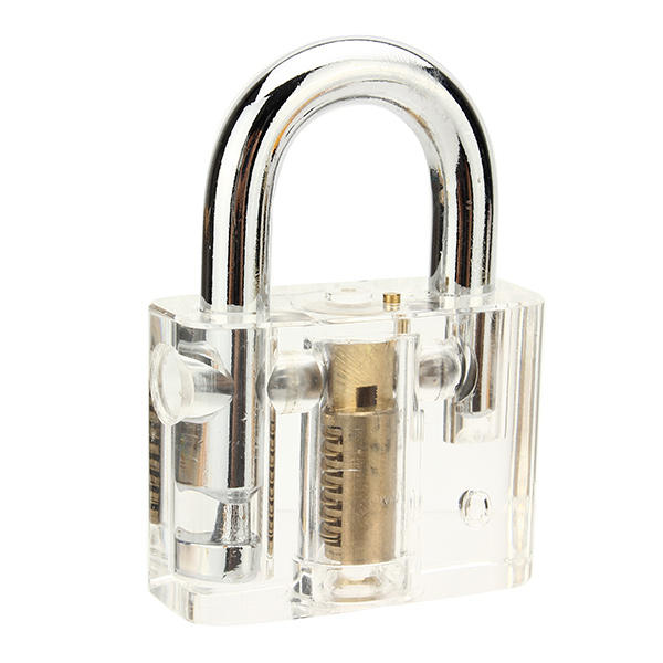 3-delige transparante cutaway binnenaanzicht van oefenhangslot slotenmaker oefentraining vaardigheidsset lock picks