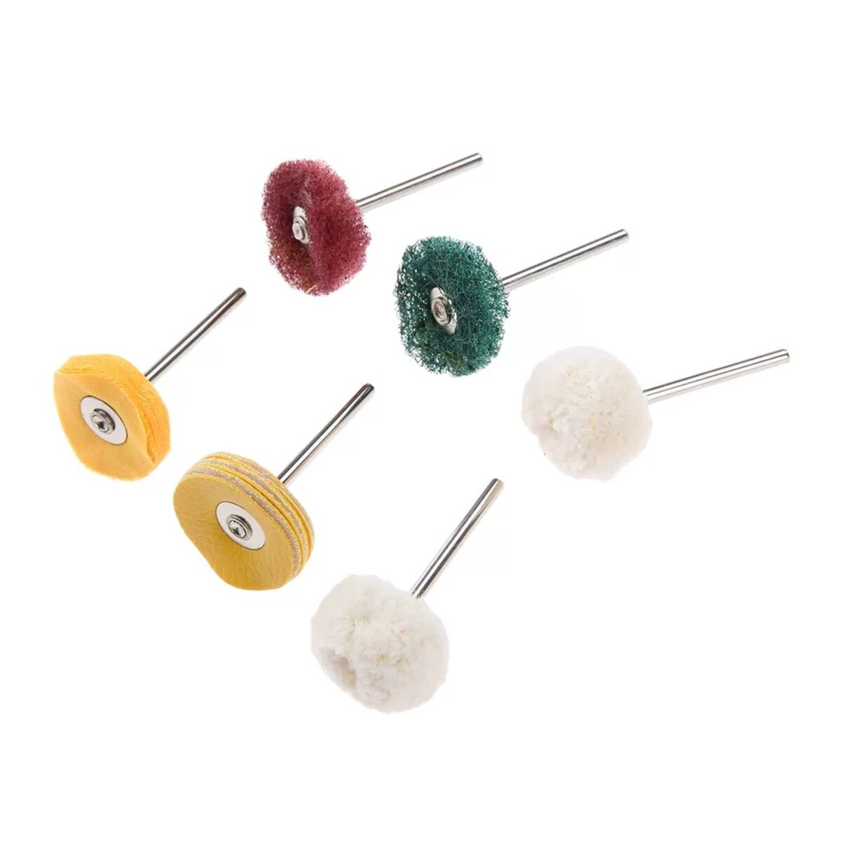 6 stuks polijstmachine buffer wiel polijsten polijstpad kit voor rotary tool
