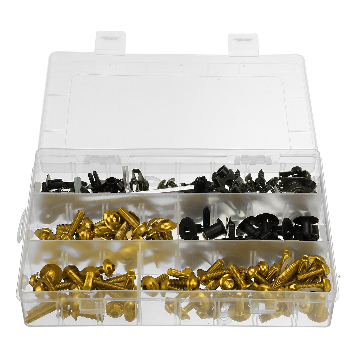 198 stuks motorfiets nylon washer kit fairing bouten schroeven retainer fastener clips
