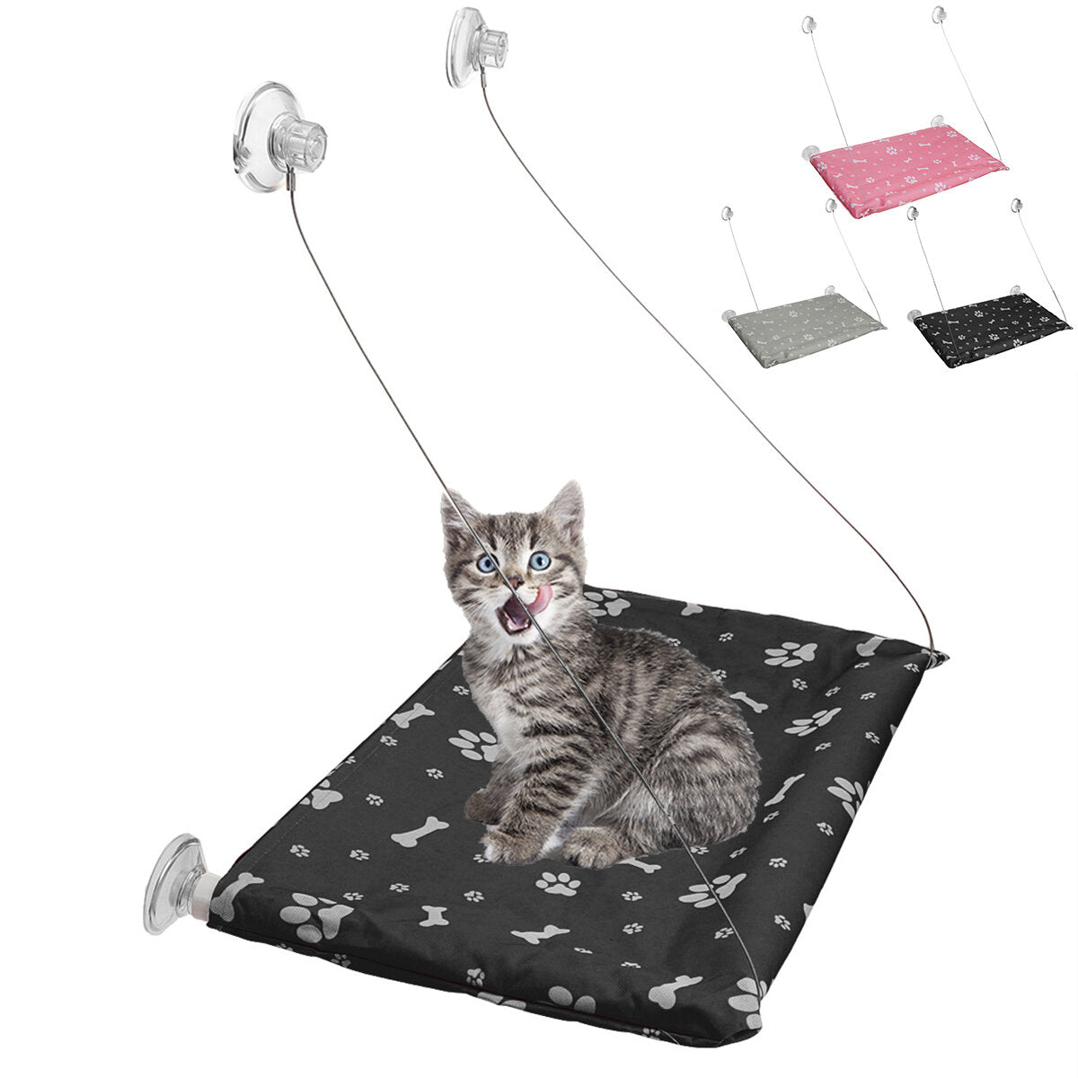 pet cat window hangmat ophanging zuignap opknoping baars bed zonnebaden