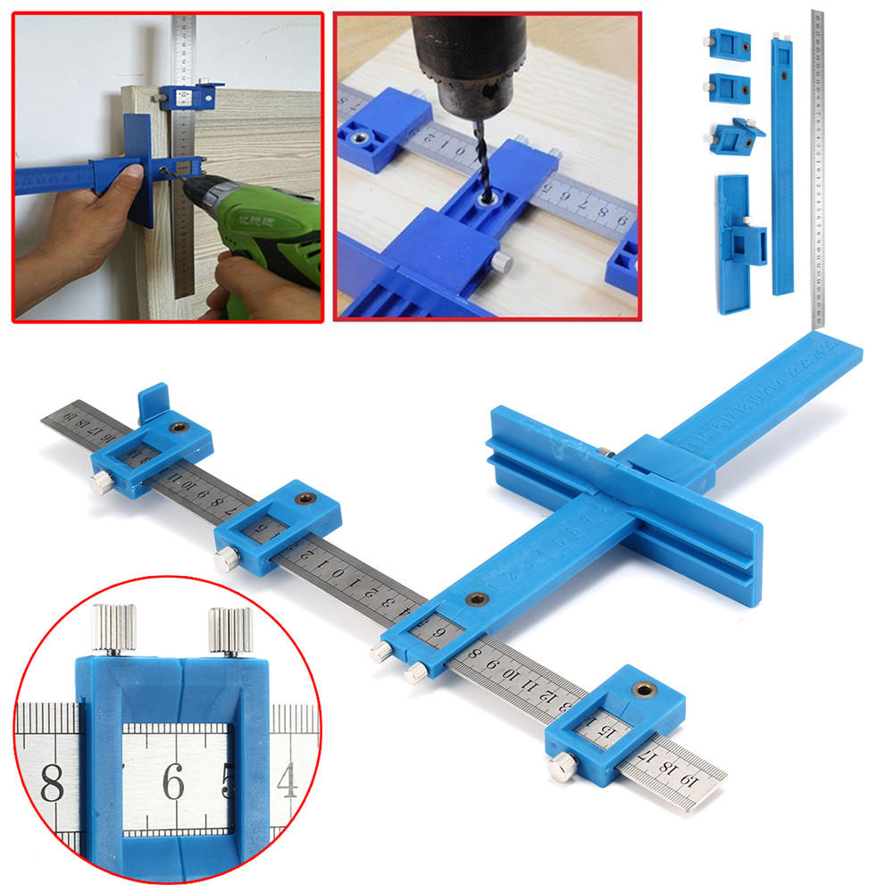 upgrade inch / mm boorgeleiderhuls kast hardware jig houtboren deuvelgereedschap