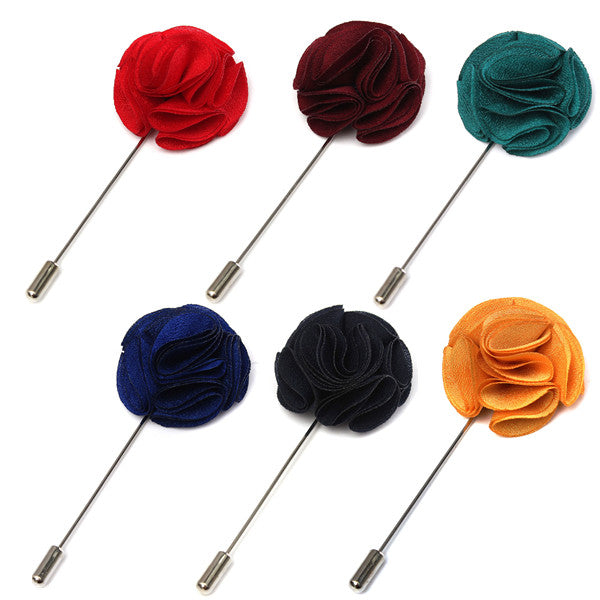 handgemaakte fabric lapel boutonniere brooch pin heren accessoires
