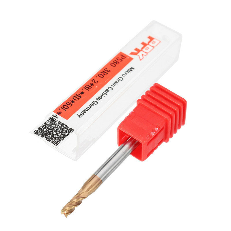 hrc58 ronde neus 4 fluiten freesfrees 2r0.2-6r0.5 altin-coating cnc freesfrees