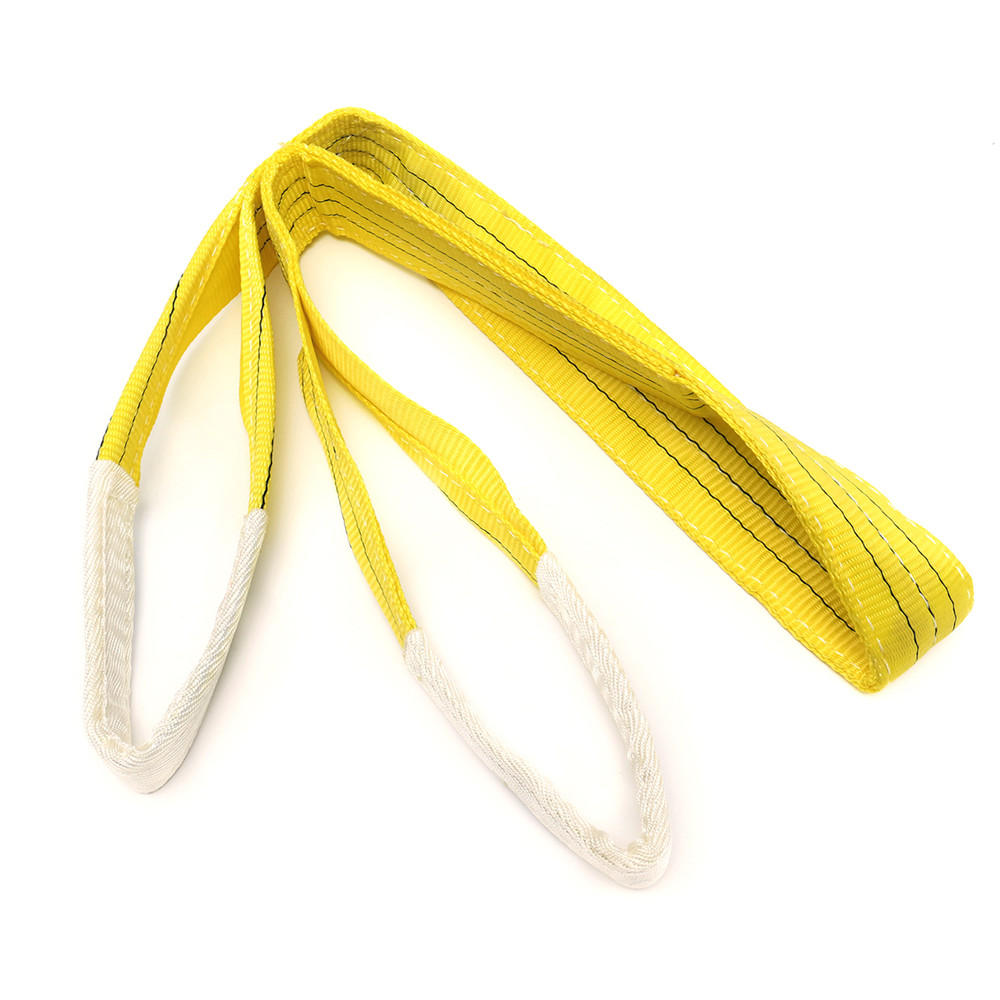 2 m-10 m 3 ton polyester platte webbing hijsband gecertificeerde duplex vrachtriem hijsriem