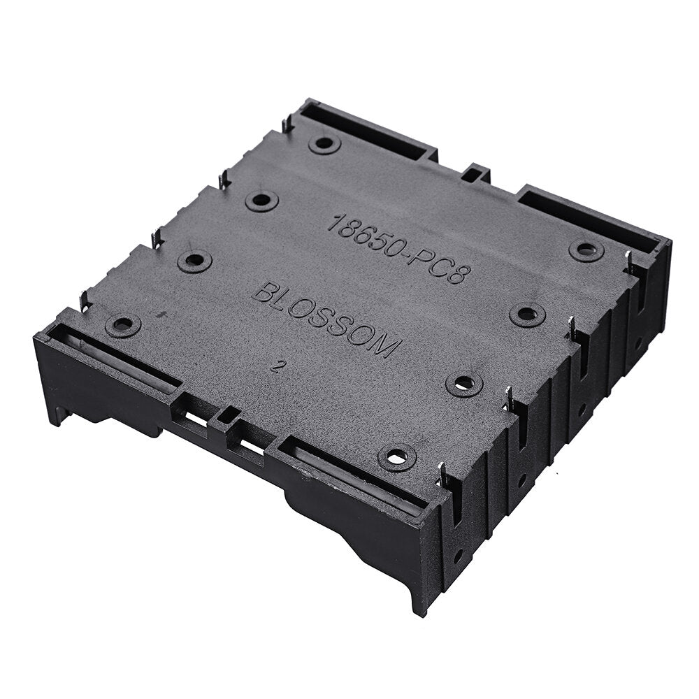 4 slots 18650 batterijhouder plastic behuizing opbergdoos voor 4 * 3.7v 18650 lithiumbatterij met 8-pins