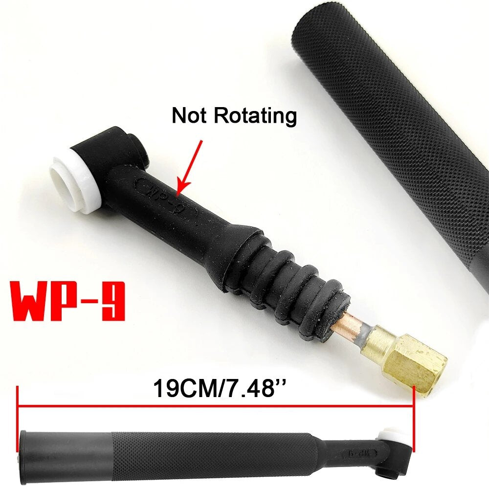 wp9 wp9f wp9v wp9fv wp9p luchtgekoelde argon flexibele en ventielpotlood draaibare tig-lasbranderkop