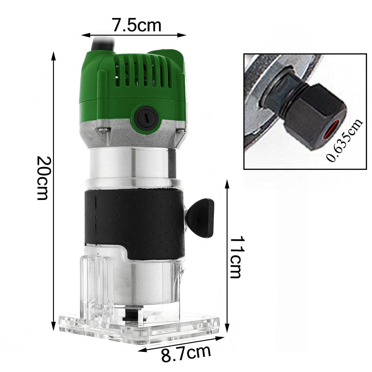 30000 rpm 600 w elektrische hand trimmer hout laminaat palm router schrijnwerkers tool hout trimmen machine
