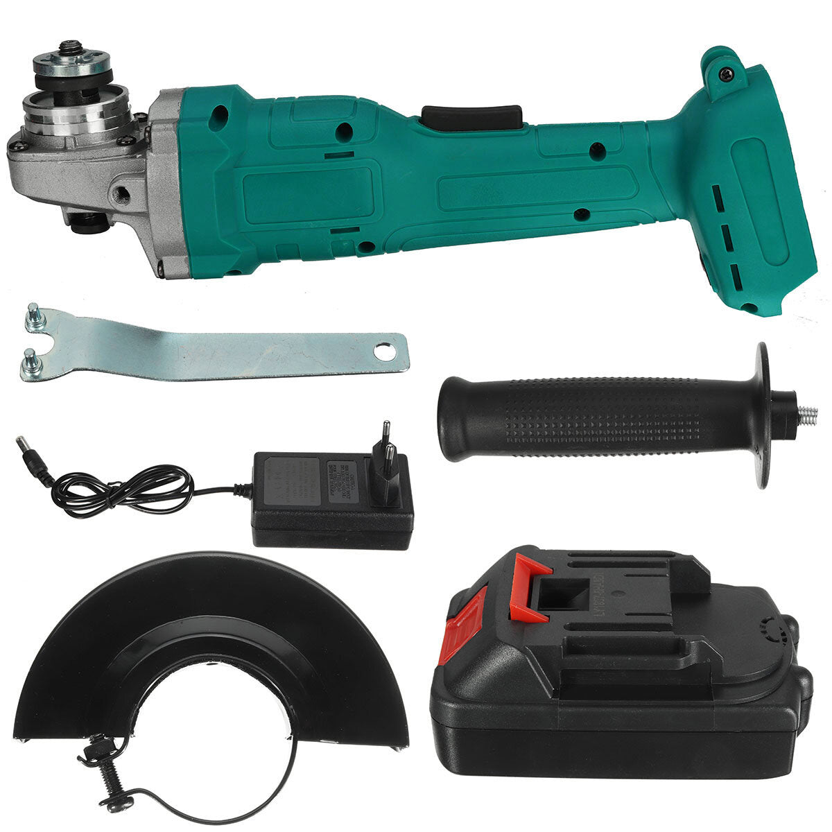 100 mm 600 w borstelloze elektrische haakse slijper slijpgereedschap snijmachine met 5/10 mobiele batterij