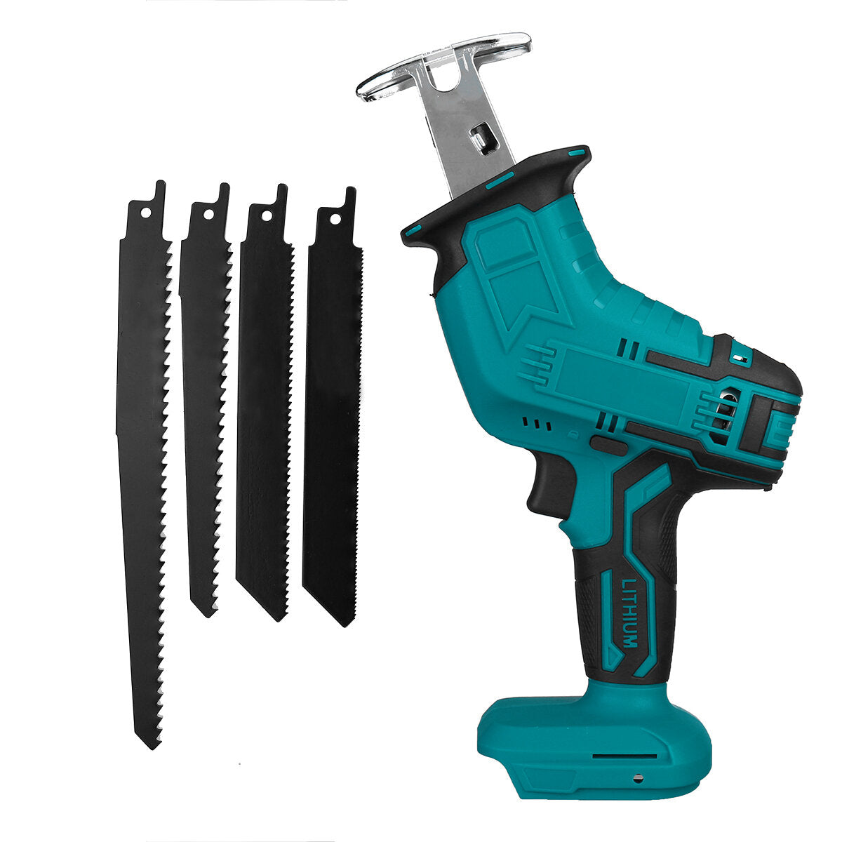18v accu reciprozaag body met 4 zaagbladen houtbewerking snoeizaag voor makita 18v batterij