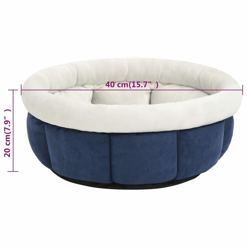 hondenmand 40x40x20 cm blauw