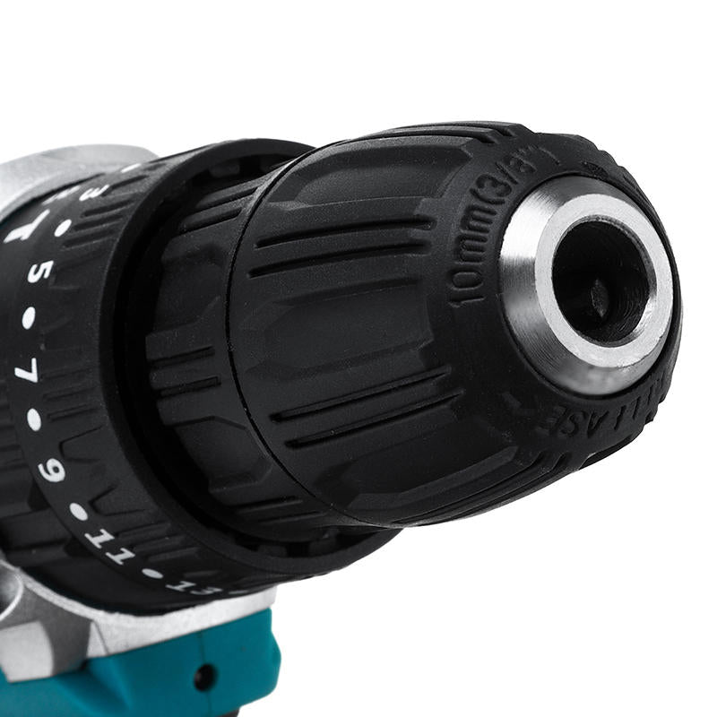 kiwarm 48vf draadloze impact elektrische schroevendraaier boor 25+3 gear vooruit/achteruit schakelaar power schroevendraaier w/1 of 2 li-ion batterij