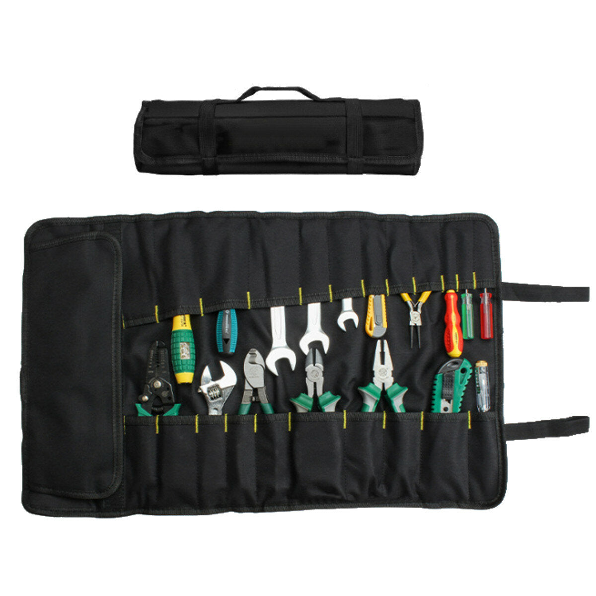 draagbare oxford 22 pocket tool roll steeksleutel opvouwbare tool opbergtas
