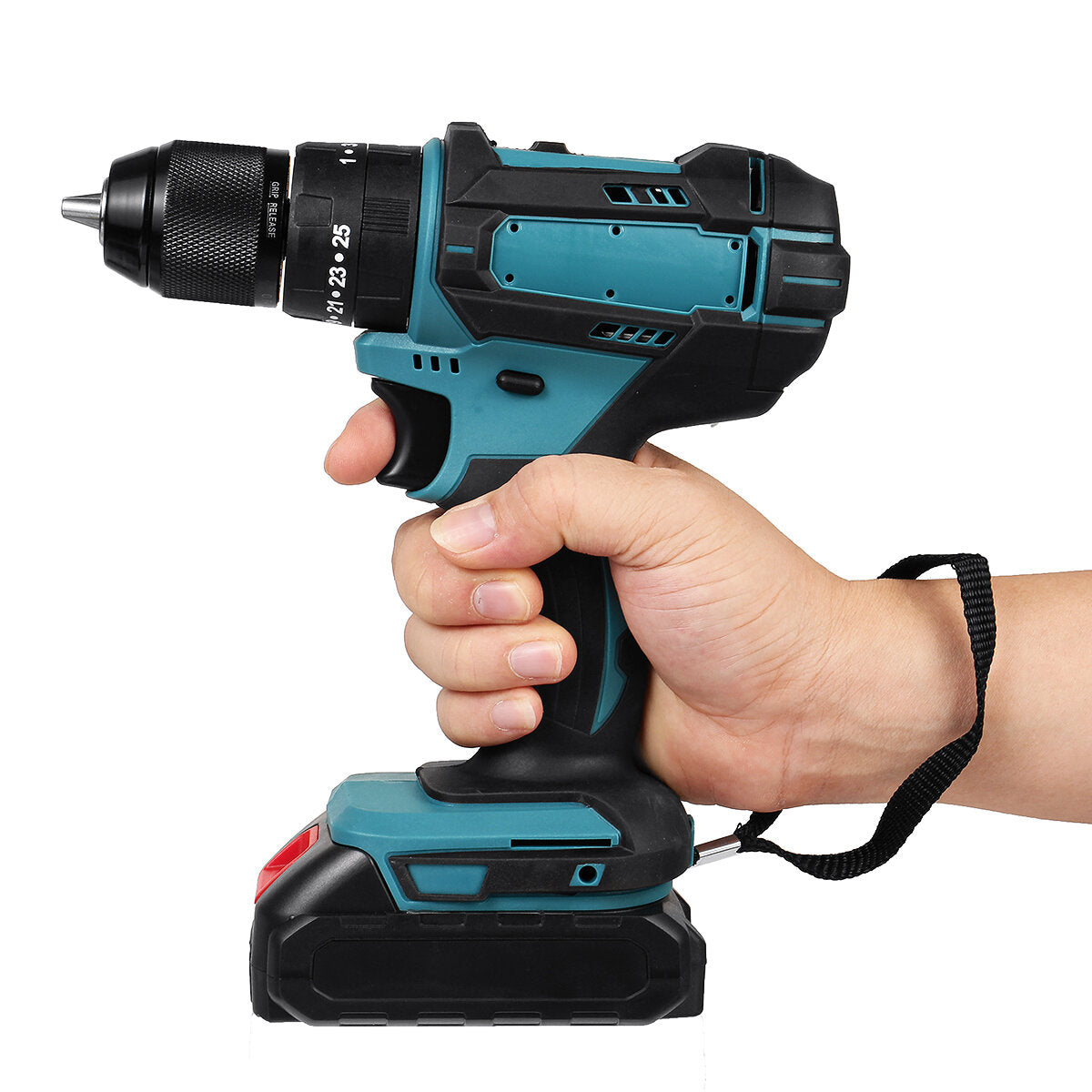 350n.m 4000 rpm elektrische boor 3 in 1 hammer platte boor schroevendraaier churn drill met batterij
