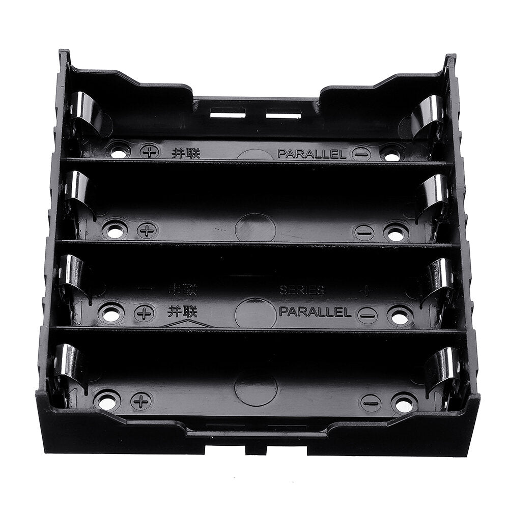 4 slots 18650 batterijhouder plastic behuizing opbergdoos voor 4 * 3.7v 18650 lithiumbatterij met 8-pins