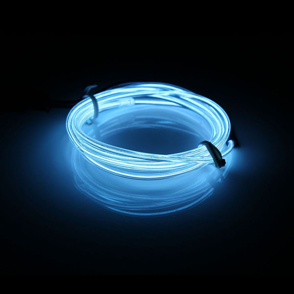 1m el led flexibel soft buisdraad neon glow car strip strip light kerst decor dc 12v