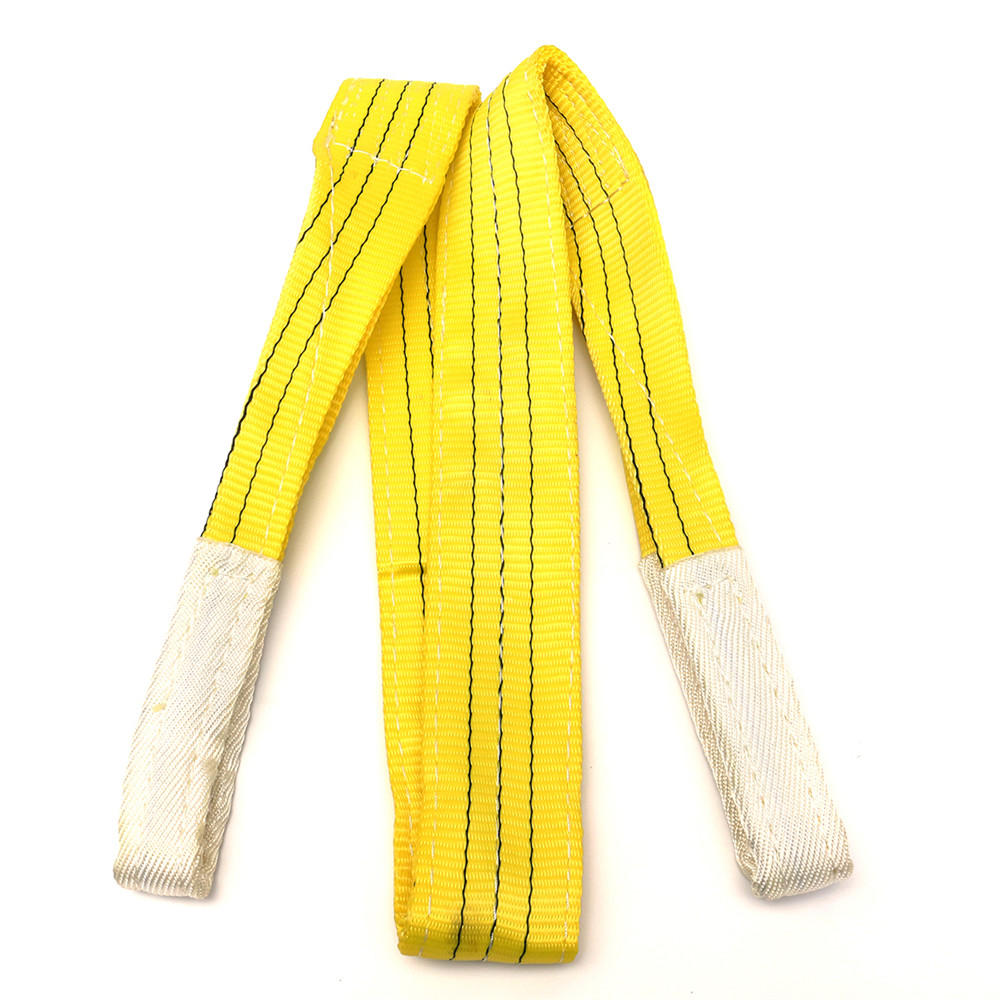 2 m-10 m 3 ton polyester platte webbing hijsband gecertificeerde duplex vrachtriem hijsriem