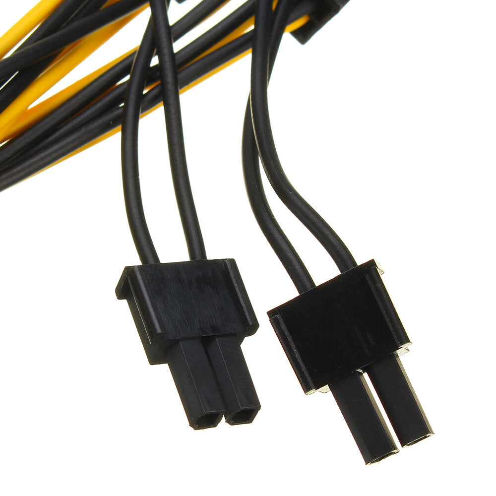 5 stuks pci-e 6-pins naar 2x 6+2-pins voedingssplitterkabel pcie pci express